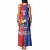 Toa Samoa Mate Ma'a Tonga Rugby Together Custom Tank Maxi Dress LT14 - Polynesian Pride