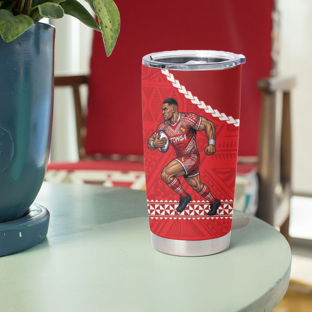 Toa Samoa Mate Ma'a Tonga Rugby Together Tumbler Cup LT14 - Polynesian Pride