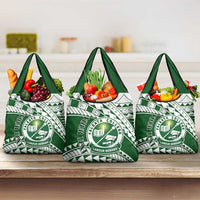 Personalised Samoa Faleata College Grocery Bag Samoan Pattern