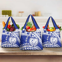Personalised Samoa Safata College Grocery Bag Samoan Pattern