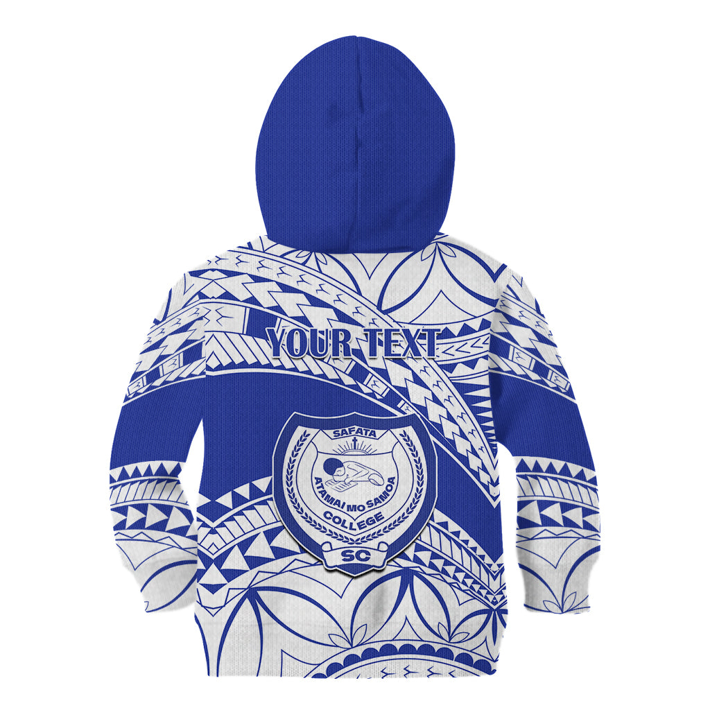 Personalised Samoa Safata College Kid Hoodie Samoan Pattern LT14 - Polynesian Pride