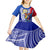 Personalised Philippines Kid Short Sleeve Dress Filipino Sarimanok With Polynesian Tattoo LT14 - Polynesian Pride