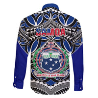 Samoa 685 Family Matching Off Shoulder Maxi Dress and Hawaiian Shirt Samoan Coat Of Arms Simple Style LT14 - Polynesian Pride
