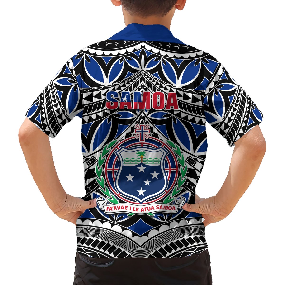 Samoa 685 Hawaiian Shirt Samoan Coat Of Arms Simple Style LT14 - Polynesian Pride