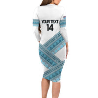 Custom Fiji Tapa Rugby 2025 Family Matching Long Sleeve Bodycon Dress and Hawaiian Shirt Go Champions Fijiana LT14 - Polynesian Pride
