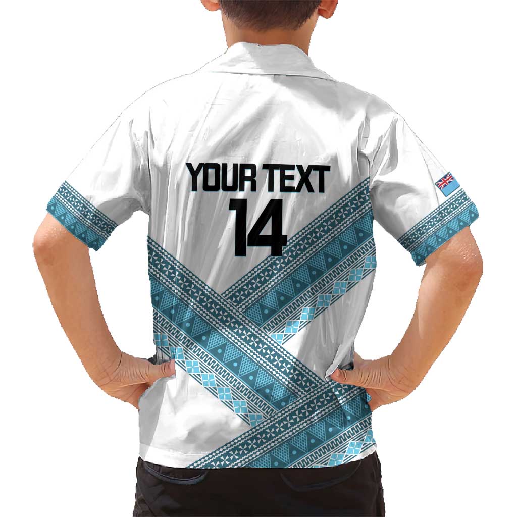 Custom Fiji Tapa Rugby 2025 Family Matching Summer Maxi Dress and Hawaiian Shirt Go Champions Fijiana LT14 - Polynesian Pride