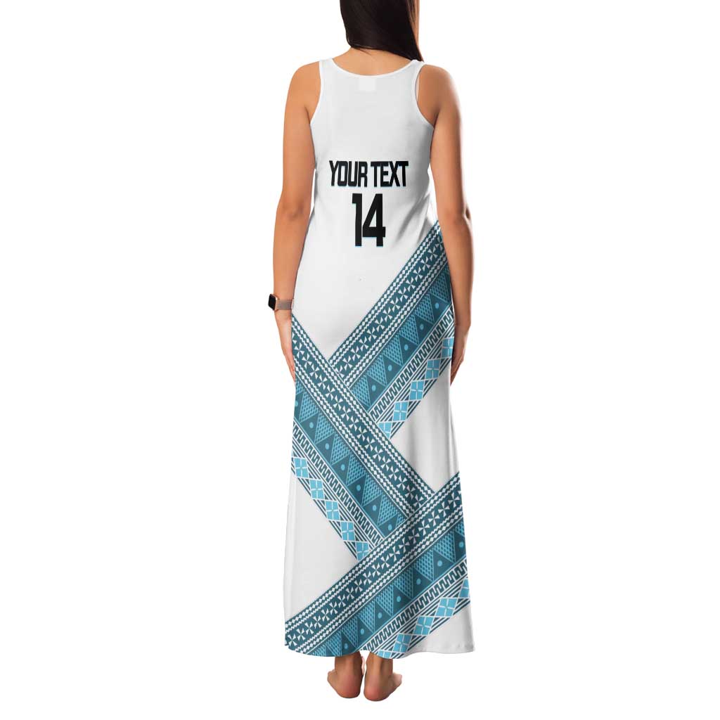 Custom Fiji Tapa Rugby 2025 Family Matching Tank Maxi Dress and Hawaiian Shirt Go Champions Fijiana LT14 - Polynesian Pride