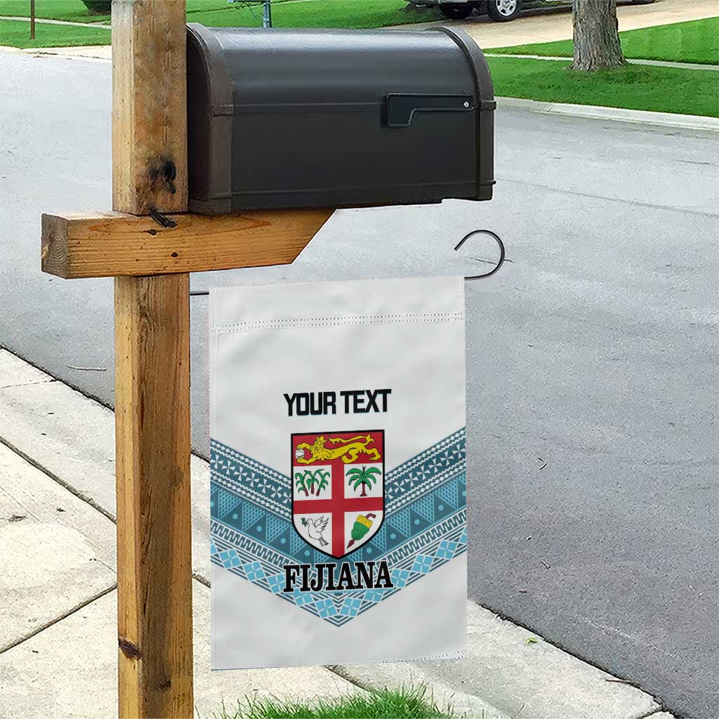 Custom Fiji Tapa Rugby 2025 Garden Flag Go Champions Fijiana