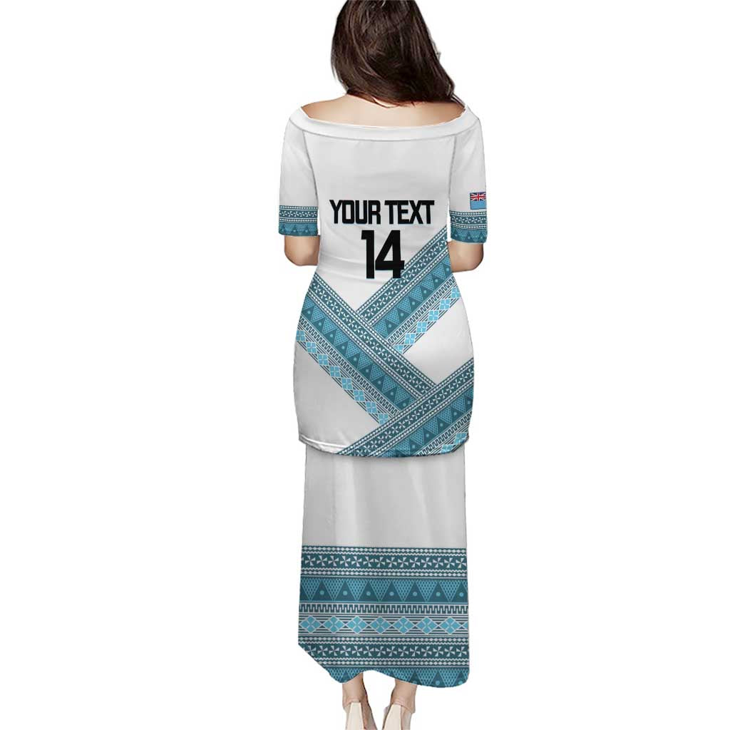 Custom Fiji Tapa Rugby 2025 Puletasi Go Champions Fijiana