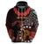 Cook Islands ANZAC Day Zip Hoodie Poppies With Sea Turtle LT14 - Polynesian Pride