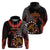 Cook Islands ANZAC Day Zip Hoodie Poppies With Sea Turtle LT14 - Polynesian Pride