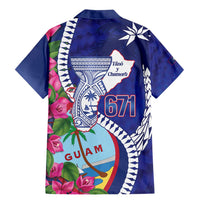 Biba Guam Liberation Day Family Matching Mermaid Dress and Hawaiian Shirt Tano y Chamoru Latte Stone Blue LT14 - Polynesian Pride