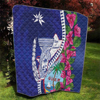 Biba Guam Liberation Day Quilt Tano y Chamoru Latte Stone Blue