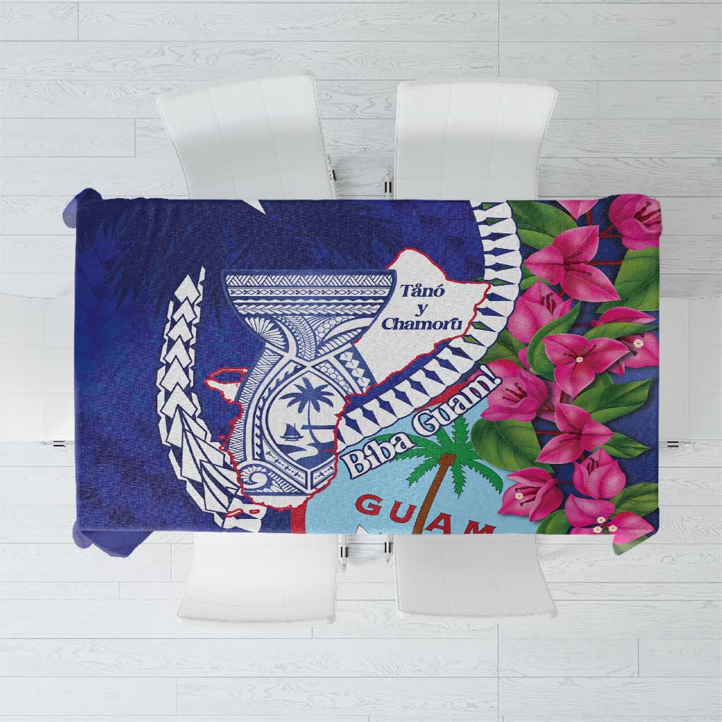 Biba Guam Liberation Day Tablecloth Tano y Chamoru Latte Stone Blue