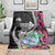 Biba Guam Liberation Day Blanket Tano y Chamoru Latte Stone Black