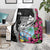 Biba Guam Liberation Day Blanket Tano y Chamoru Latte Stone Black