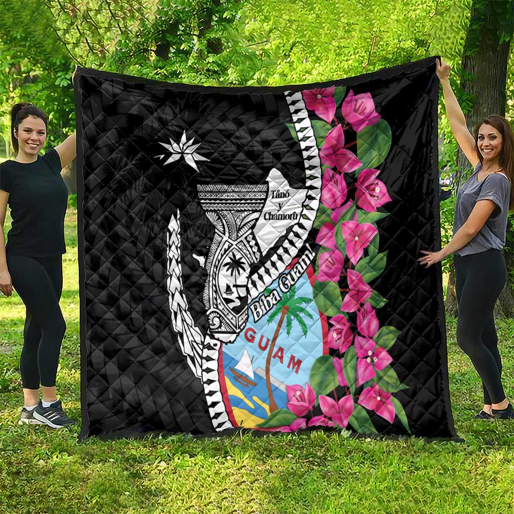 Biba Guam Liberation Day Quilt Tano y Chamoru Latte Stone Black