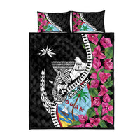 Biba Guam Liberation Day Quilt Bed Set Tano y Chamoru Latte Stone Black