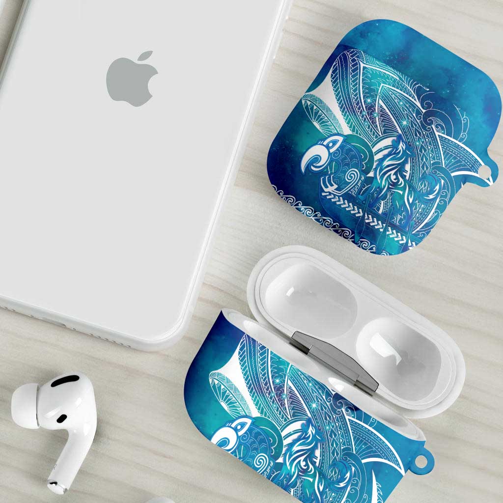 Kuri Dog Waka New Zealand Matariki AirPods Case Ocean Sharks Maori Tattoo LT14 - Polynesian Pride