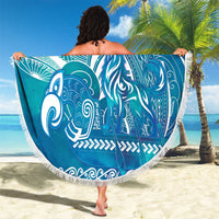 Kuri Dog Waka New Zealand Matariki Beach Blanket Ocean Sharks Maori Tattoo LT14 - Polynesian Pride