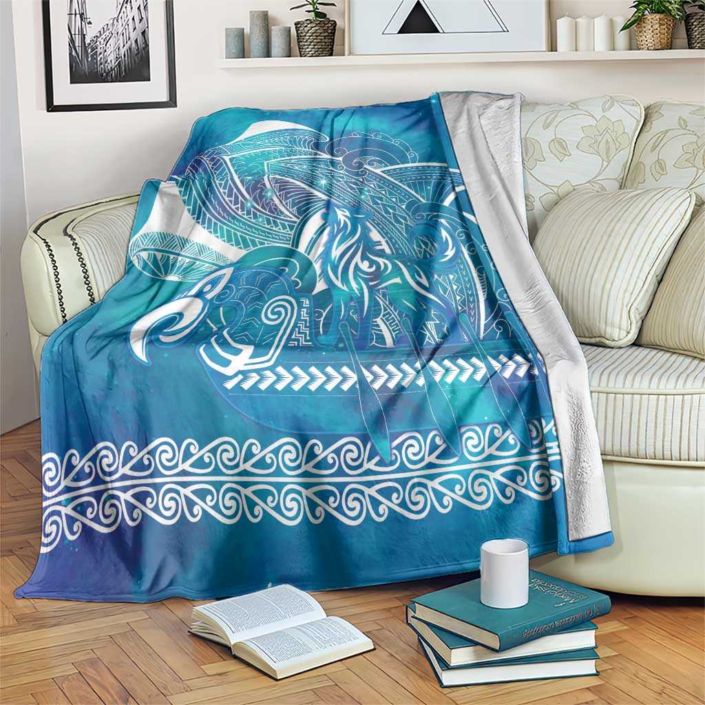 Kuri Dog Waka New Zealand Matariki Blanket Ocean Sharks Maori Tattoo