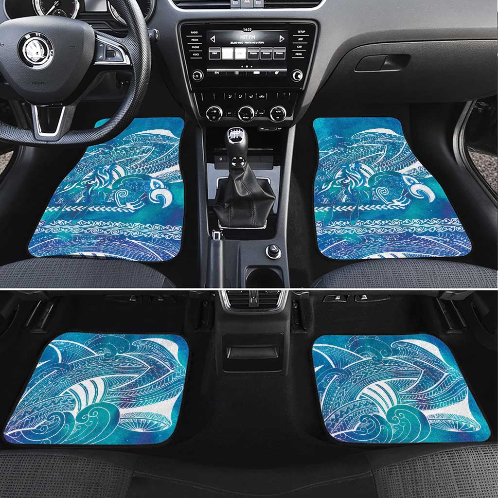 Kuri Dog Waka New Zealand Matariki Car Mats Ocean Sharks Maori Tattoo