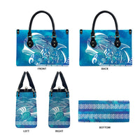 Kuri Dog Waka New Zealand Matariki Leather Bag Ocean Sharks Maori Tattoo