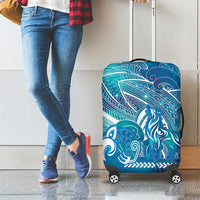 Kuri Dog Waka New Zealand Matariki Luggage Cover Ocean Sharks Maori Tattoo LT14 - Polynesian Pride