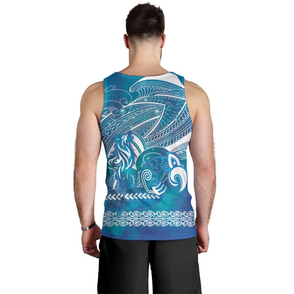 Kuri Dog Waka New Zealand Matariki Men Tank Top Ocean Sharks Maori Tattoo LT14 - Polynesian Pride