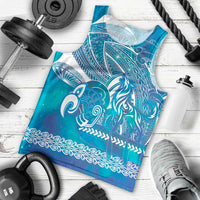 Kuri Dog Waka New Zealand Matariki Men Tank Top Ocean Sharks Maori Tattoo LT14 - Polynesian Pride