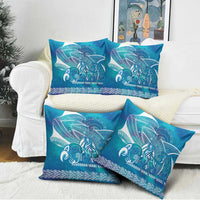 Kuri Dog Waka New Zealand Matariki Pillow Cover Ocean Sharks Maori Tattoo
