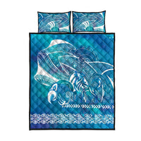 Kuri Dog Waka New Zealand Matariki Quilt Bed Set Ocean Sharks Maori Tattoo