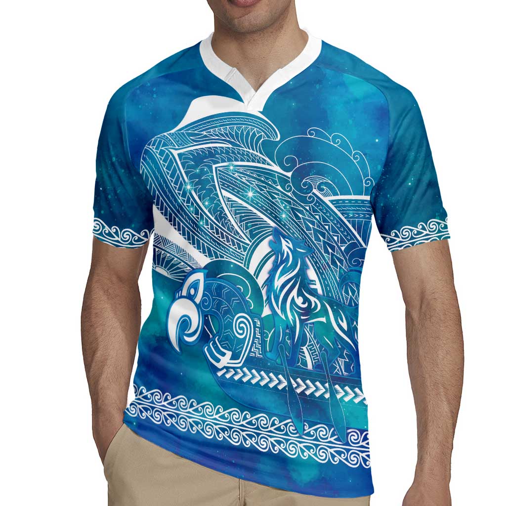 Kuri Dog Waka New Zealand Matariki Rugby Jersey Ocean Sharks Maori Tattoo