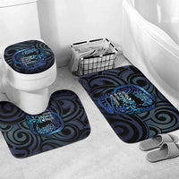 Tuna Eel New Zealand Matariki Bathroom Set He Piko He Taniwha Maori Pattern