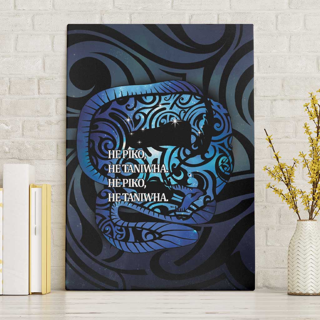 Tuna Eel New Zealand Matariki Canvas Wall Art He Piko He Taniwha Maori Pattern