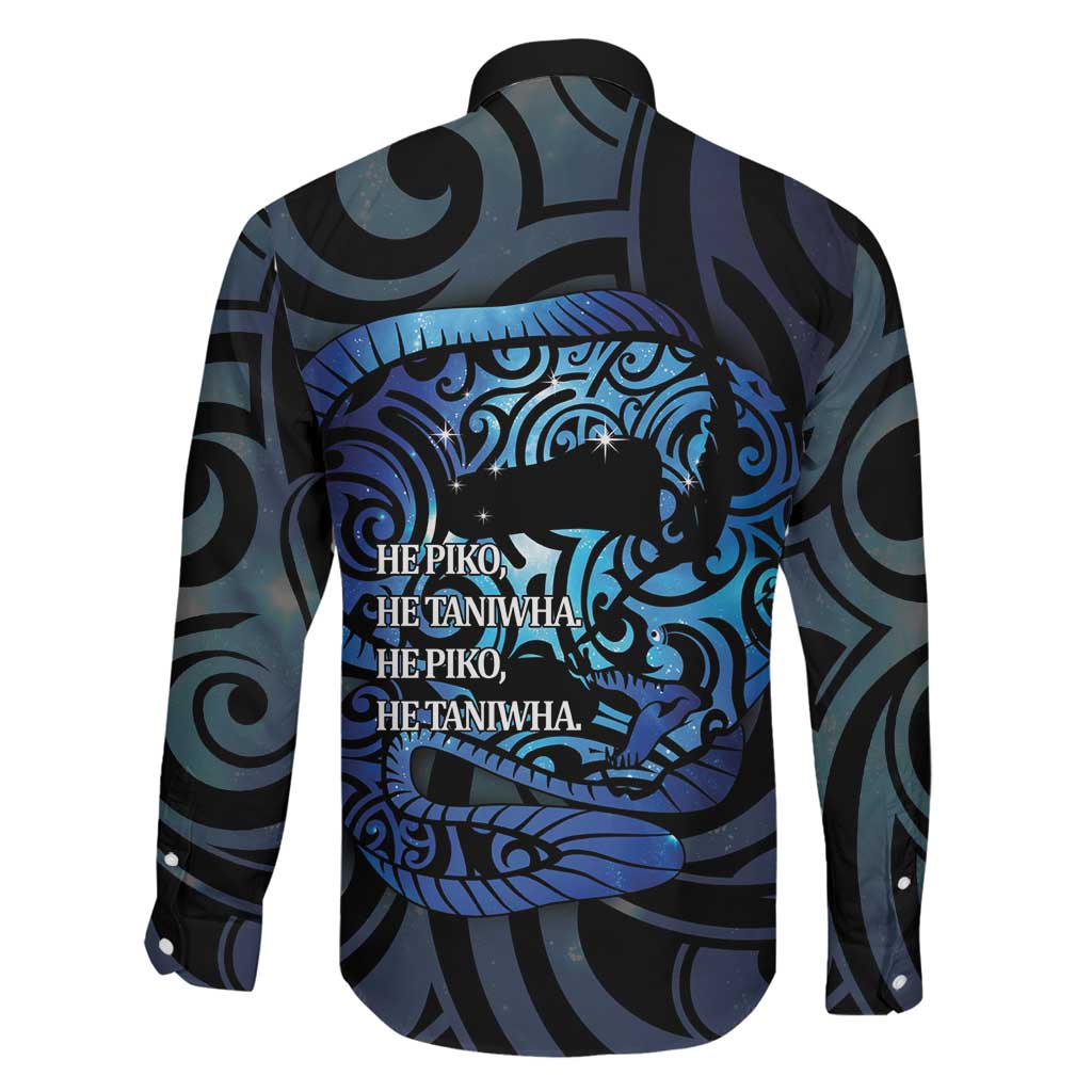 Tuna Eel New Zealand Matariki Family Matching Off Shoulder Maxi Dress and Hawaiian Shirt He Piko He Taniwha Maori Pattern LT14 - Polynesian Pride