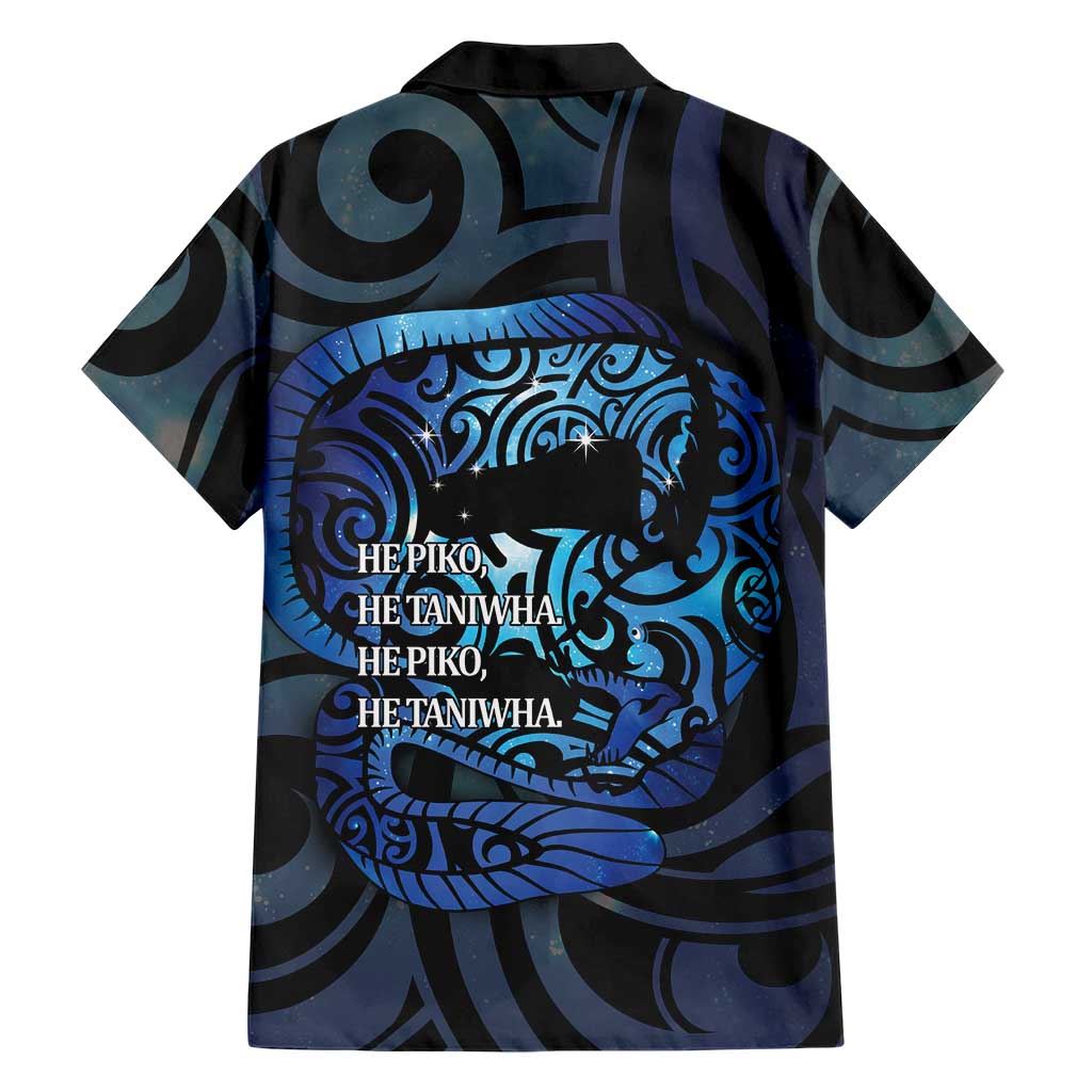 Tuna Eel New Zealand Matariki Family Matching Puletasi and Hawaiian Shirt He Piko He Taniwha Maori Pattern LT14 - Polynesian Pride
