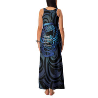 Tuna Eel New Zealand Matariki Family Matching Tank Maxi Dress and Hawaiian Shirt He Piko He Taniwha Maori Pattern LT14 - Polynesian Pride