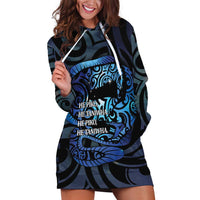 Tuna Eel New Zealand Matariki Hoodie Dress He Piko He Taniwha Maori Pattern