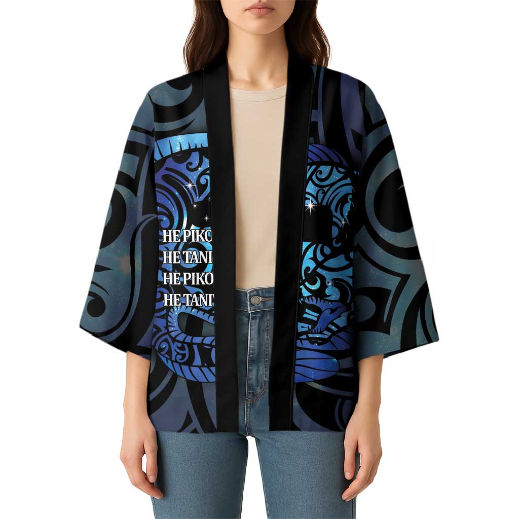 Tuna Eel New Zealand Matariki Kimono He Piko He Taniwha Maori Pattern