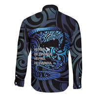 Tuna Eel New Zealand Matariki Long Sleeve Button Shirt He Piko He Taniwha Maori Pattern