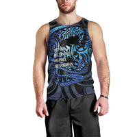 Tuna Eel New Zealand Matariki Men Tank Top He Piko He Taniwha Maori Pattern