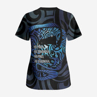 Tuna Eel New Zealand Matariki Scrub Top He Piko He Taniwha Maori Pattern