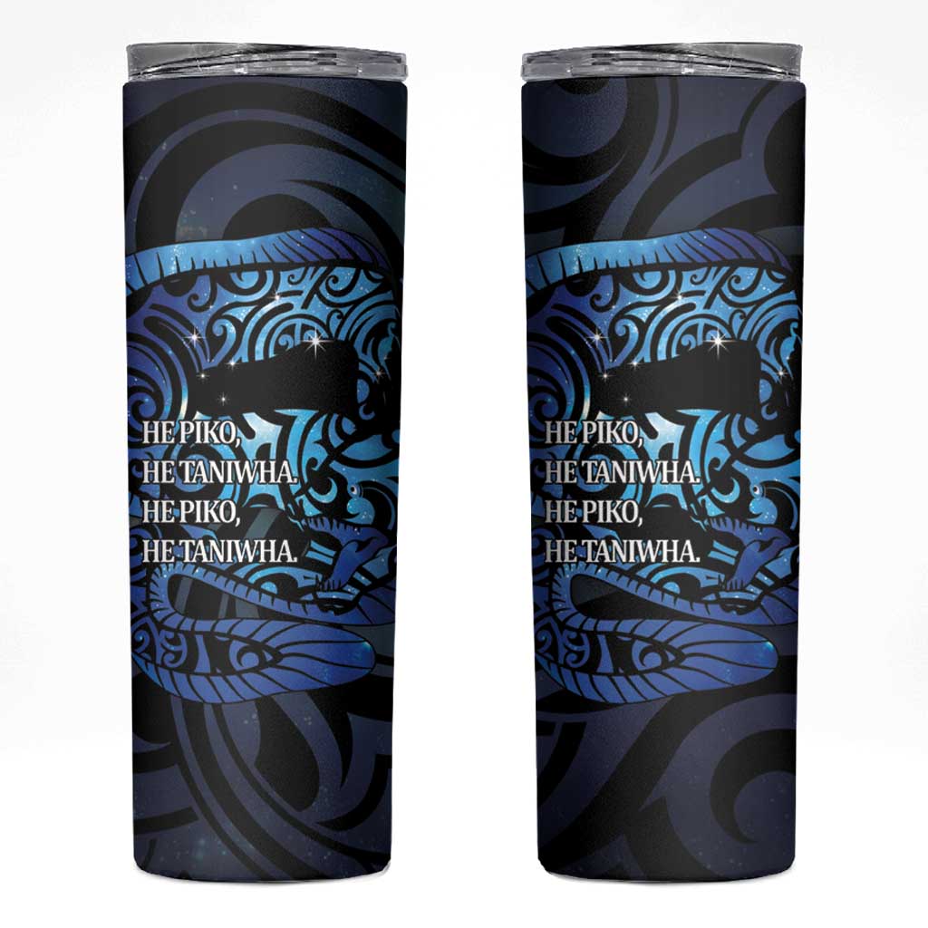 Tuna Eel New Zealand Matariki Skinny Tumbler He Piko He Taniwha Maori Pattern