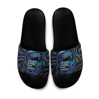 Tuna Eel New Zealand Matariki Slide Sandals He Piko He Taniwha Maori Pattern