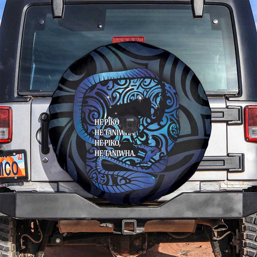 Tuna Eel New Zealand Matariki Spare Tire Cover He Piko He Taniwha Maori Pattern