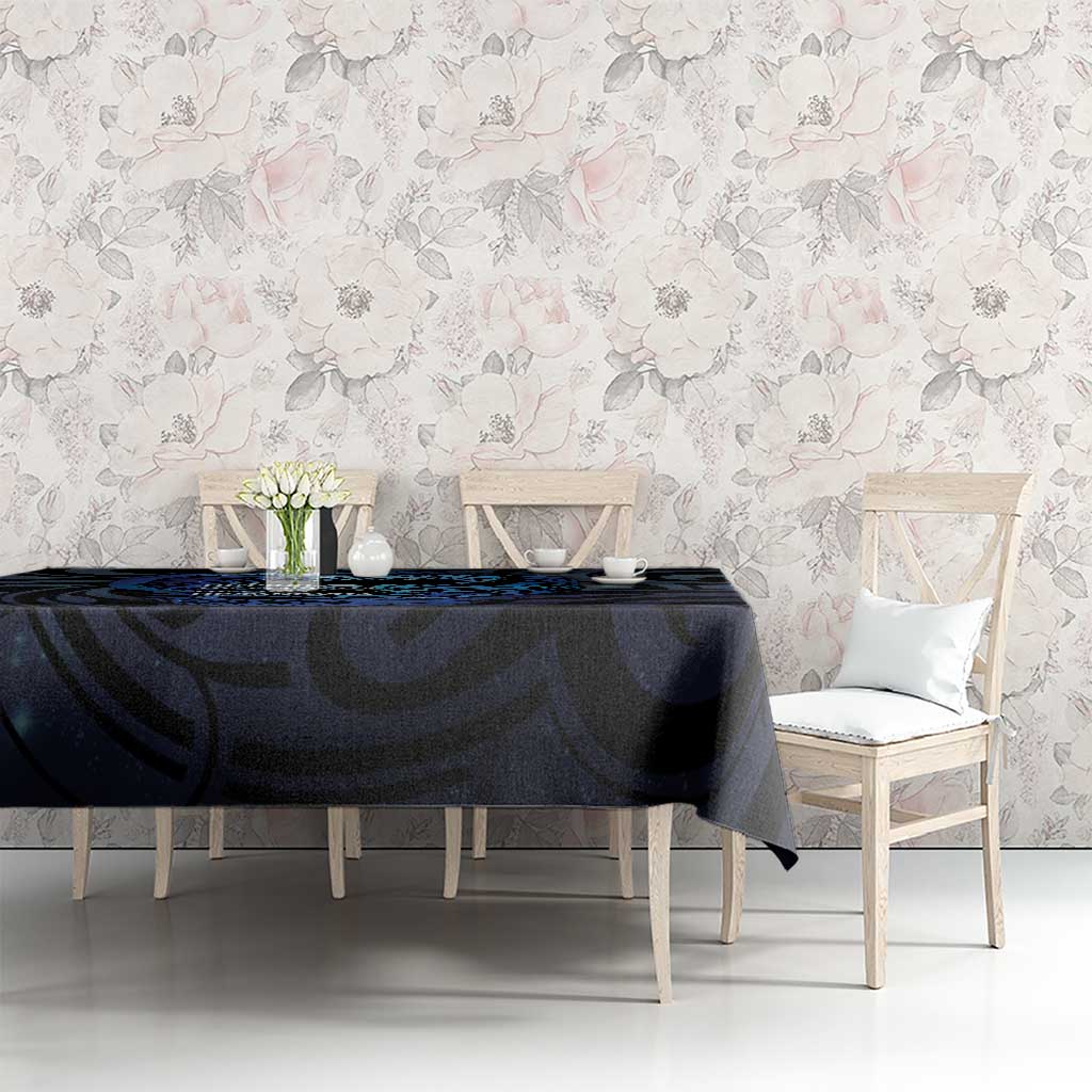 Tuna Eel New Zealand Matariki Tablecloth He Piko He Taniwha Maori Pattern