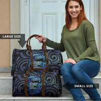 Tuna Eel New Zealand Matariki Travel Bag He Piko He Taniwha Maori Pattern