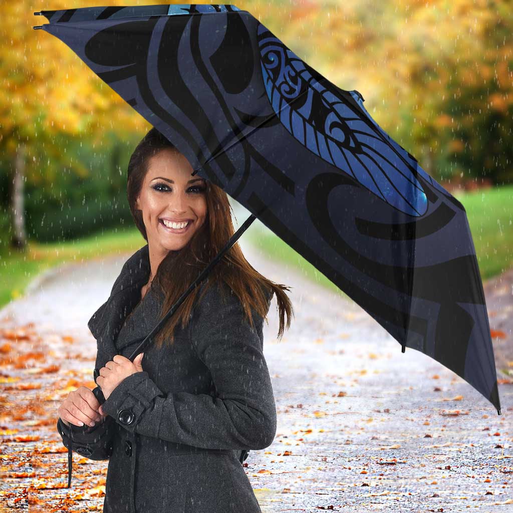 Tuna Eel New Zealand Matariki Umbrella He Piko He Taniwha Maori Pattern