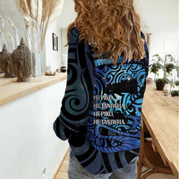 Tuna Eel New Zealand Matariki Women Casual Shirt He Piko He Taniwha Maori Pattern